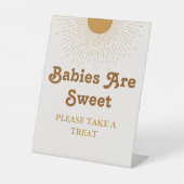 赤ちゃんシャワー看板、パーティー飾り看板 台座サイン (正面)