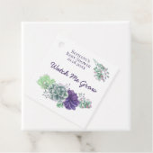 赤ちゃんシャワー私が紫色の多肉植物を育てるのを見る フェイバータグ (インサイチュ)