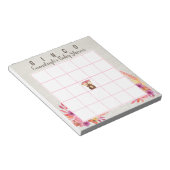 赤ちゃんシャワー秋の森林動物ビンゴゲーム ノートパッド (アングル)