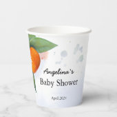 赤ちゃんシャワー紙カップ飾はミカン 紙コップ (裏面)