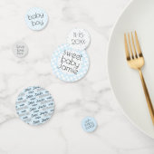 赤ちゃんシャワー紙吹雪スニップスとカタツムルブルーNグレー コンフェッティ (グループ)