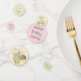 赤ちゃんシャワー紙吹雪ライブラリの構築/ピンク コンフェッティ