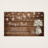 赤ちゃんシャワー素朴ブックリクエスト木赤ちゃんの息 (正面)