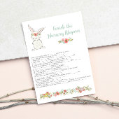 赤ちゃんシャワー終了子供部屋韻ゲームカード 招待状