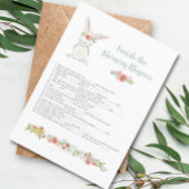 赤ちゃんシャワー終了子供部屋韻ゲームカード 招待状