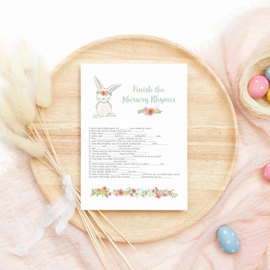 赤ちゃんシャワー終了子供部屋韻ゲームカード 招待状