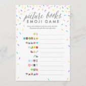 赤ちゃんシャワー絵文字ゲームカード – 写真ブック プログラム (正面)