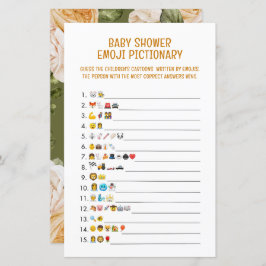 赤ちゃんシャワー絵文字ゲーム