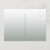 赤ちゃんシャワー緑のバーガンディ花模様招待 ポストカード (裏面)