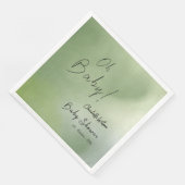 赤ちゃんシャワー緑の水彩背景 (コーナー)