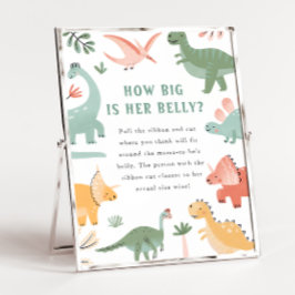 赤ちゃんシャワー腹部のサイン ポスター