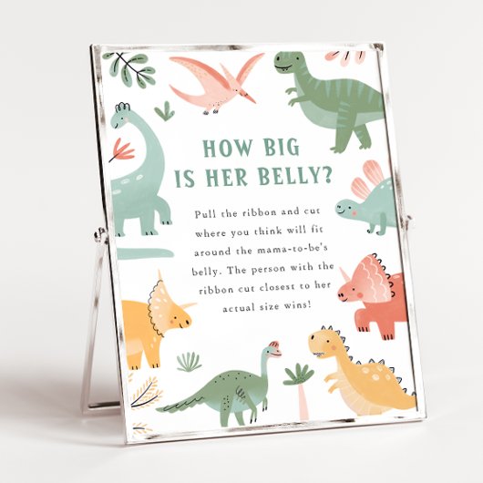 赤ちゃんシャワー腹部のサイン ポスター