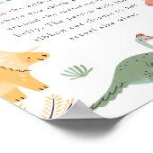 赤ちゃんシャワー腹部のサイン ポスター (角)