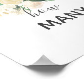 赤ちゃんシャワー花いくつサインを推測 ポスター (角)