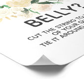 赤ちゃんシャワー花どのように大きいママの腹のゲーム ポスター (角)