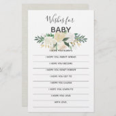 赤ちゃんシャワー花形見 – ベビーの願い (正面/裏面)