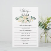 赤ちゃんシャワー花形見 – ベビーの願い (スタンド正面)