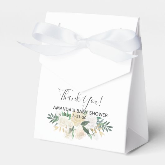 赤ちゃんシャワー花 フェイバーボックス (正面サイド)