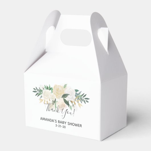 赤ちゃんシャワー花 フェイバーボックス (正面サイド)