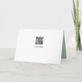 赤ちゃんシャワー葉ユーカリーおむつラッフル2インチ1 招待状 (裏面)