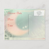 赤ちゃんシャワー葉書の招待状 インビテーションポストカード (裏面)