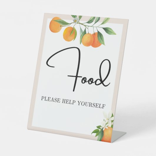 赤ちゃんシャワー装飾ニュートラルジェンダーテーブルトップ 台座サイン (正面)