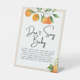 赤ちゃんシャワー装飾ニュートラルジェンダーテーブルトップ 台座サイン