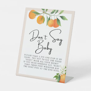 赤ちゃんシャワー装飾ニュートラルジェンダーテーブルトップ 台座サイン