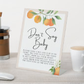 赤ちゃんシャワー装飾ニュートラルジェンダーテーブルトップ 台座サイン (インサイチュ)