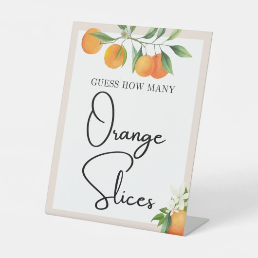 赤ちゃんシャワー装飾ニュートラルジェンダーテーブルトップ 台座サイン (正面)