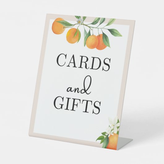 赤ちゃんシャワー装飾ニュートラルジェンダーテーブルトップ 台座サイン (正面)