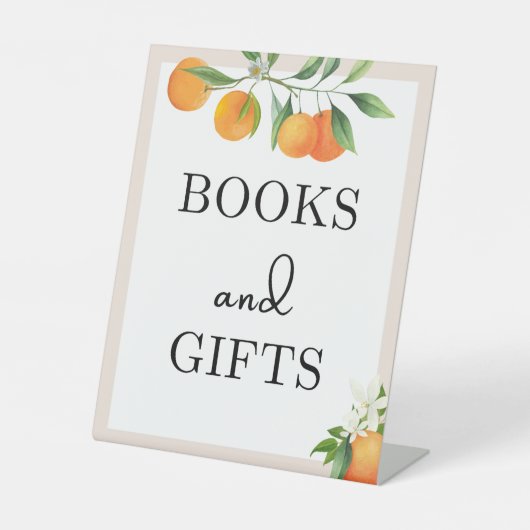 赤ちゃんシャワー装飾ニュートラルジェンダーテーブルトップ 台座サイン (正面)