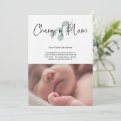 赤ちゃんシャワー計画の変更Facebookパーティー 招待状 (スタンド正面)