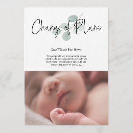 赤ちゃんシャワー計画の変更Facebookパーティー 招待状