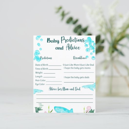 赤ちゃんシャワー記念カードの予測とアドバイス (スタンド正面)