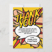 赤ちゃんシャワー詩おもしろいモダンサンキューカード サンキューカード (正面)