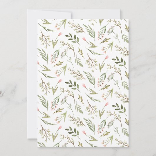 赤ちゃんシャワー語スクランブルゲームカード 招待状 (裏面)