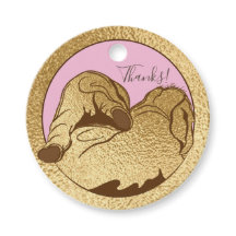 赤ちゃんシャワー金ゴールド象