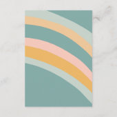 赤ちゃんシャワー雲虹かわいいカスタムQRコード エンクロージャーカード (裏面)