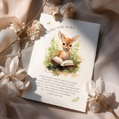 赤ちゃんシャワー鹿エンクロージャカード用の本