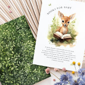 赤ちゃんシャワー鹿エンクロージャカード用の本