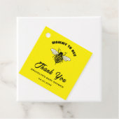 赤ちゃんシャワー黄色の黒のママへビークールスタイリッシュ フェイバータグ (インサイチュ)