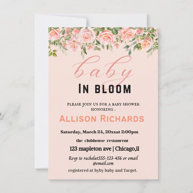 赤ちゃんシャワー (正面)