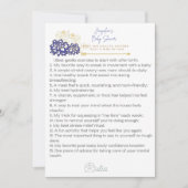 赤ちゃんシャワー1つのママに別のアドバイスカード サンキューカード (正面)