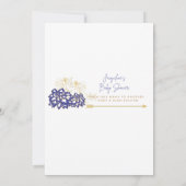 赤ちゃんシャワー1つのママに別のアドバイスカード サンキューカード (裏面)