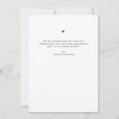 赤ちゃんシャワー9フォトコラージュ感謝していユーシックなスクリプト (裏面)