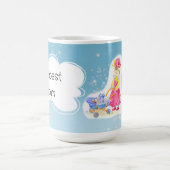 赤ちゃんシャワー。かわいい猫とベビー コーヒーマグカップ (中央)