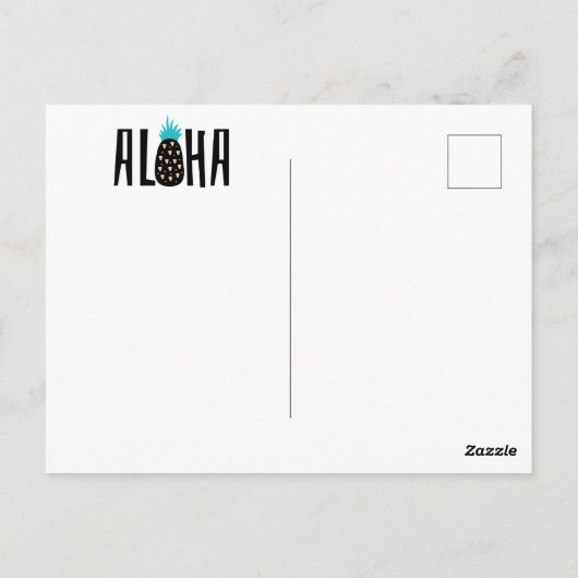 赤ちゃんシャワー | アロハウェルカムベビーはがき ポストカード (裏面)