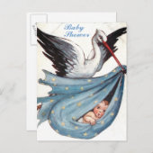 赤ちゃんシャワー インビテーションポストカード (正面/裏面)