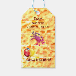 赤ちゃんシャワー – ガン/カニ ギフトタグ